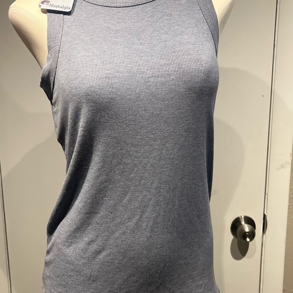 Nostalgia Gray Fitted Tank Top Sleeveless - Picture 3 of 9